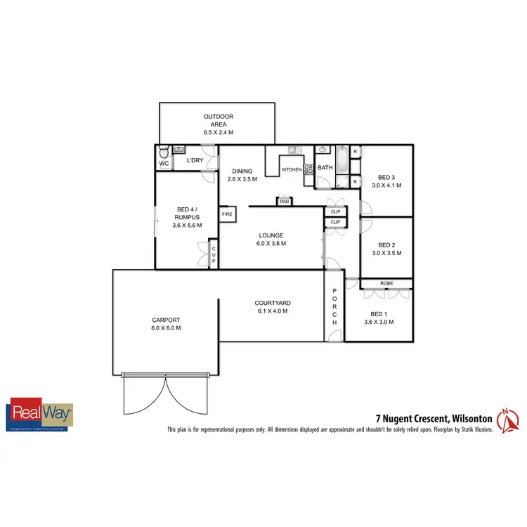 Floorplan of Homely house listing, 7 Nugent Crescent, Wilsonton QLD 4350