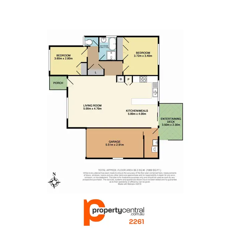 Floorplan of Homely villa listing, 3/28 Anzac Road, Long Jetty NSW 2261