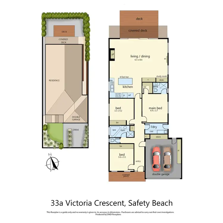 Floorplan of Homely house listing, 33a Victoria Crescent, Safety Beach VIC 3936