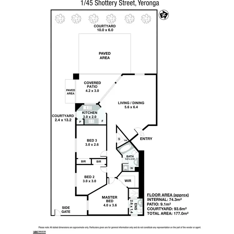Floorplan of Homely unit listing, 1/45 Shottery Street, Yeronga QLD 4104
