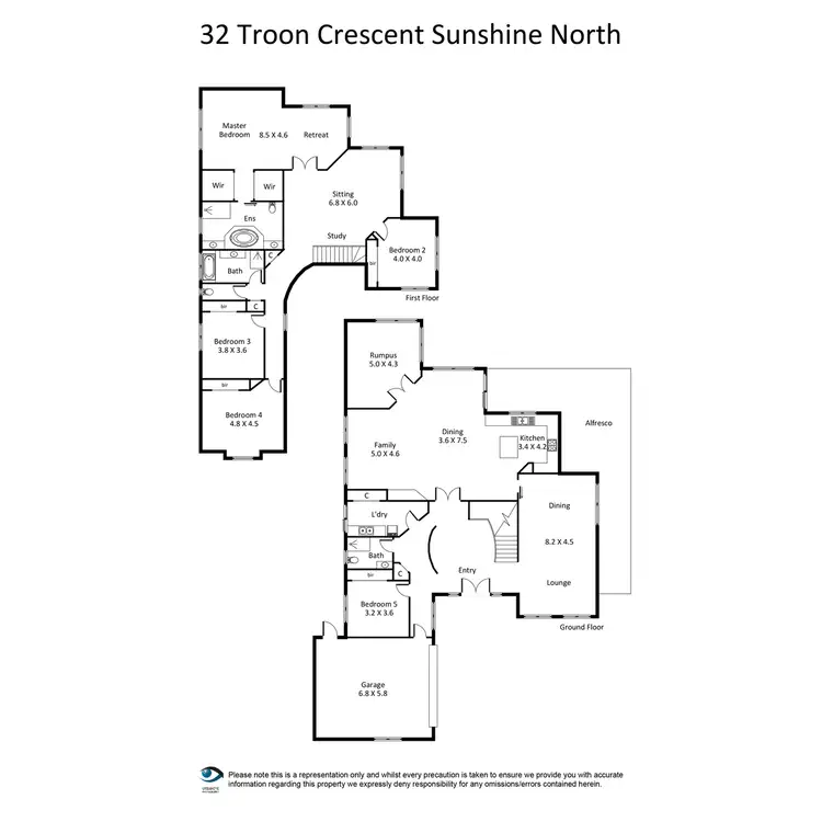 Floorplan of Homely house listing, 32 Troon Crescent, Sunshine North VIC 3020