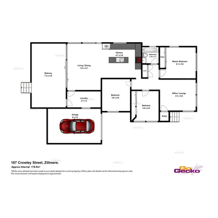 Floorplan of Homely house listing, 107 Crowley Street, Zillmere QLD 4034