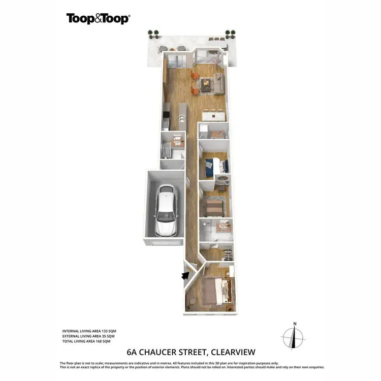 Floorplan of Homely house listing, 6A Chaucer Street, Clearview SA 5085