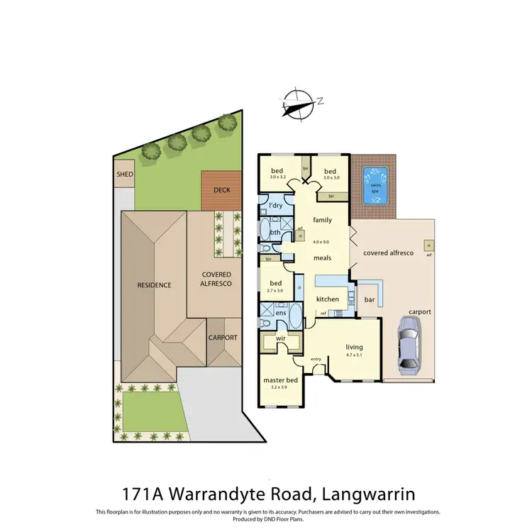 Floorplan of Homely house listing, 171A Warrandyte Road, Langwarrin VIC 3910