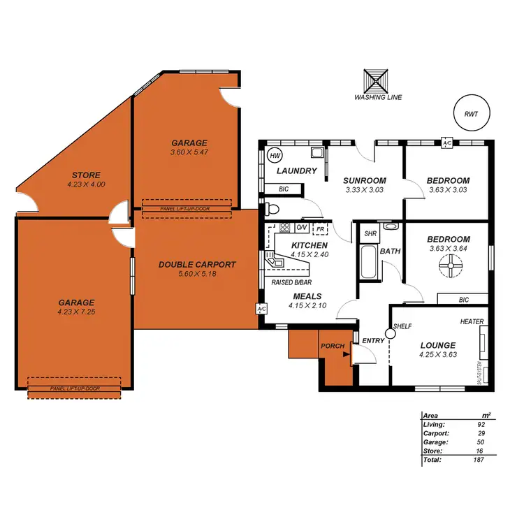 Floorplan of Homely house listing, 1A Emerson Road, Black Forest SA 5035