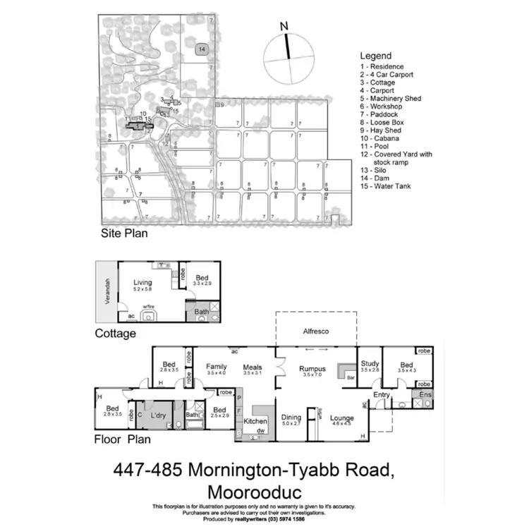 Floorplan of Homely rural property listing, 485 Mornington-Tyabb Road, Moorooduc VIC 3933