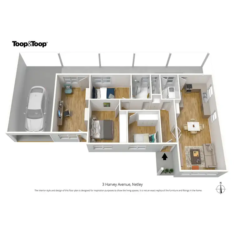 Floorplan of Homely house listing, 3 Harvey Avenue, Netley SA 5037