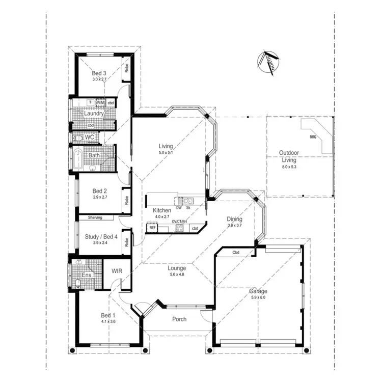 Floorplan of Homely house listing, 7 Grampian Place, Tatton NSW 2650