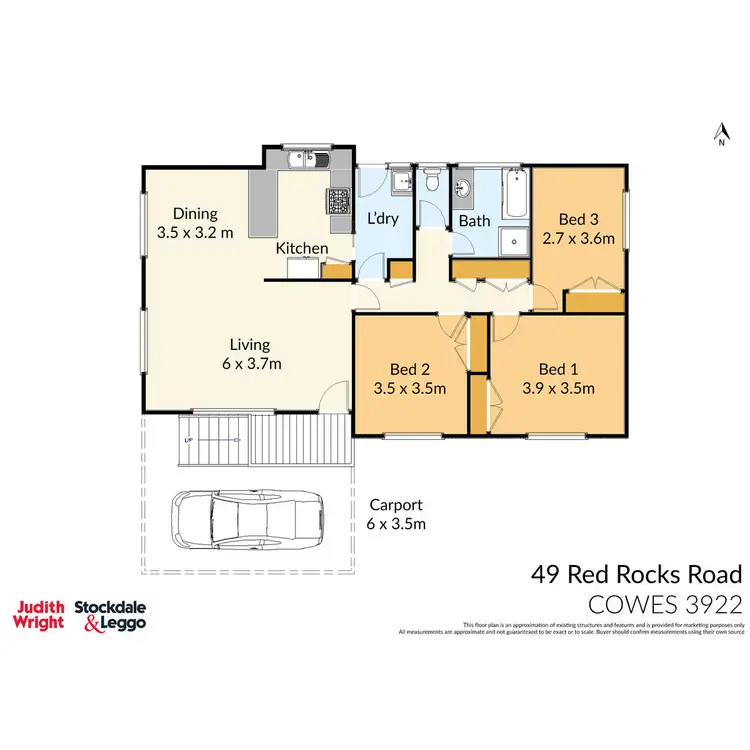 Floorplan of Homely house listing, 49 Red Rocks Road, Cowes VIC 3922