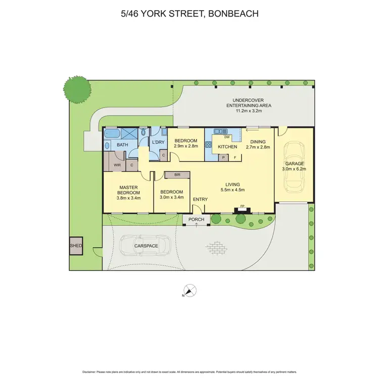 Floorplan of Homely unit listing, 5/46 York Street, Bonbeach VIC 3196