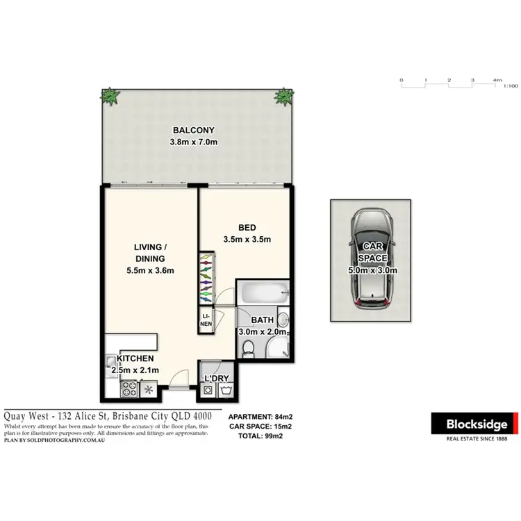 Floorplan of Homely apartment listing, 105/132 Alice Street, Brisbane City QLD 4000