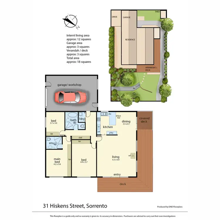 Floorplan of Homely house listing, 31 Hiskens Street, Sorrento VIC 3943