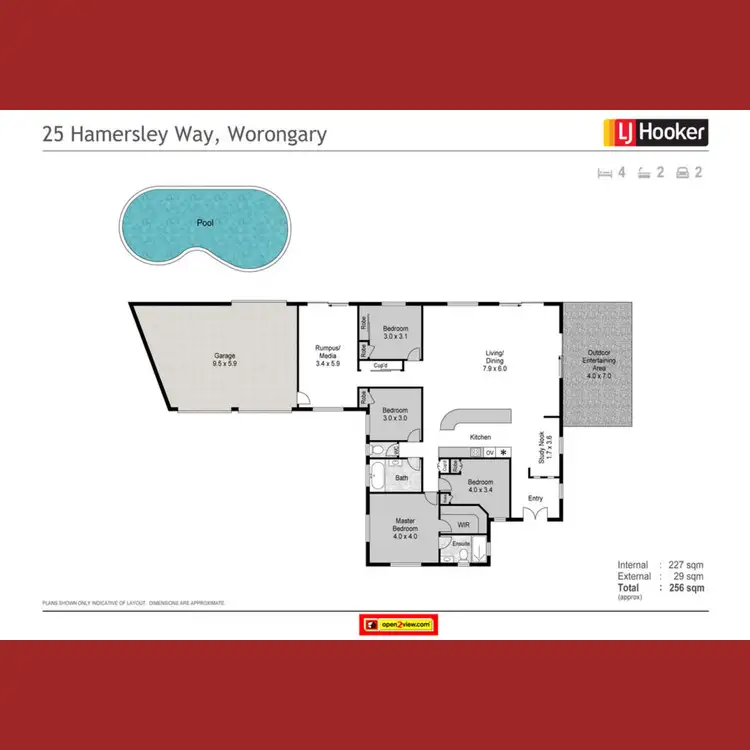 Floorplan of Homely house listing, 25 Hamersley Way, Worongary QLD 4213
