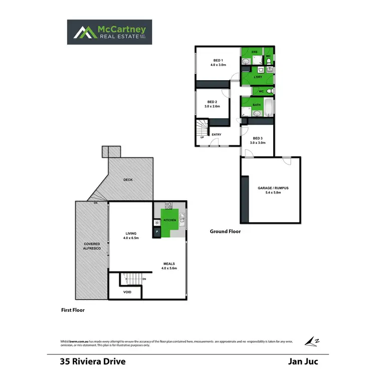 Floorplan of Homely house listing, 35 Riviera Drive, Jan Juc VIC 3228