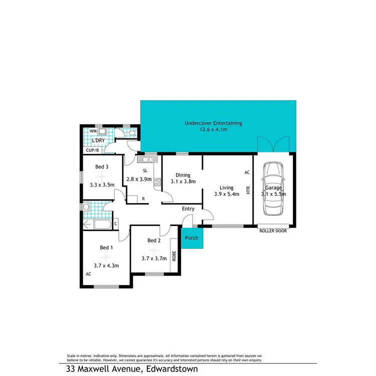 Floorplan of Homely house listing, 33 Maxwell Avenue, Edwardstown SA 5039