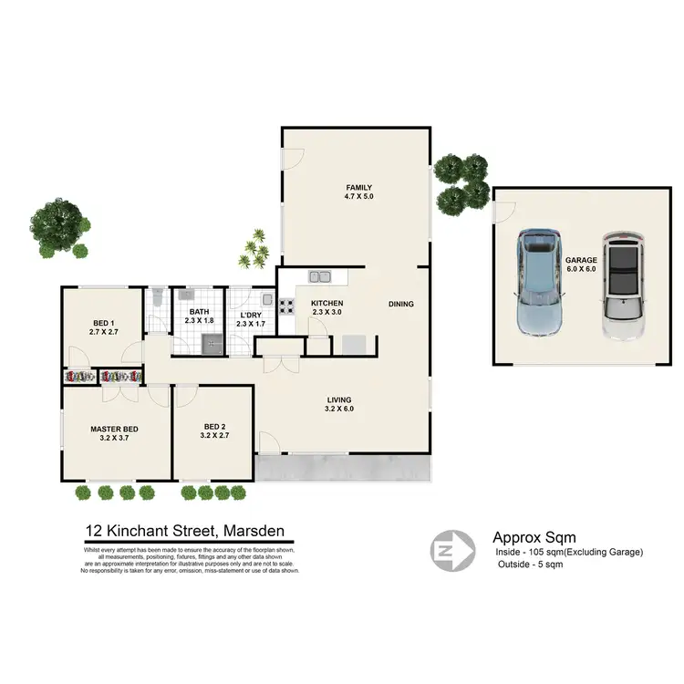 Floorplan of Homely house listing, 12 Kinchant Street, Marsden QLD 4132