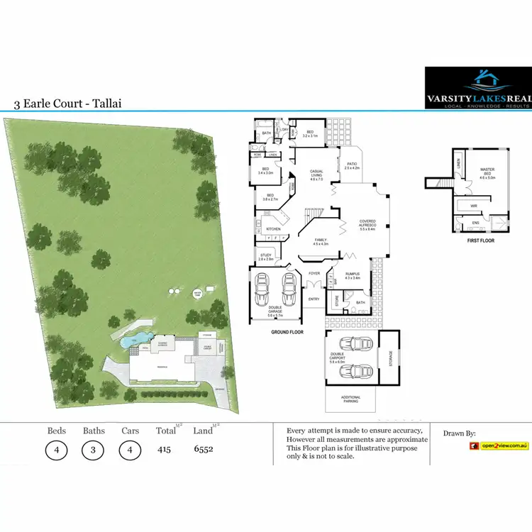 Floorplan of Homely house listing, 3 Earle Court, Tallai QLD 4213