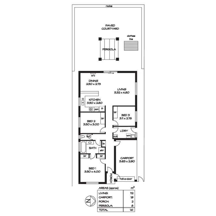 Floorplan of Homely house listing, 38 Charta Circuit, Smithfield SA 5114