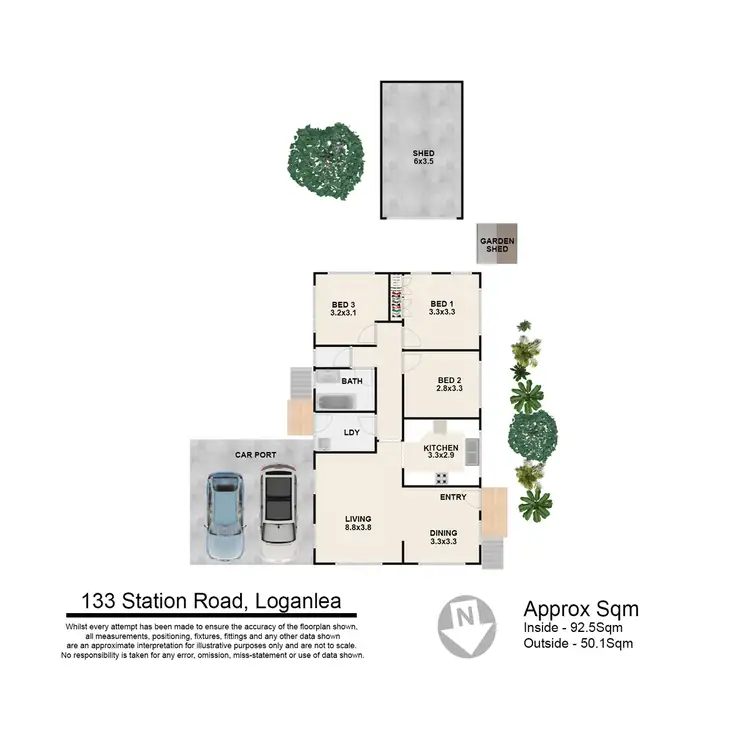 Floorplan of Homely house listing, 133 Station Road, Loganlea QLD 4131