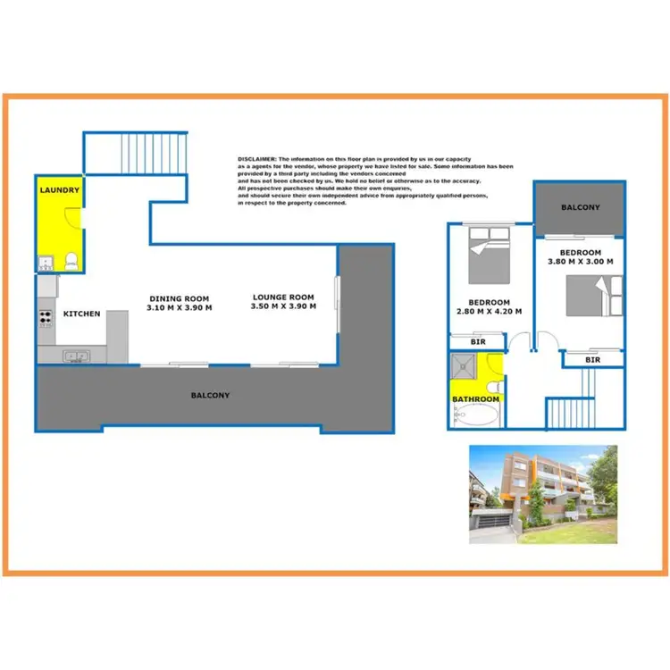 Floorplan of Homely unit listing, 13/5-7 Dent Street, Penrith NSW 2750