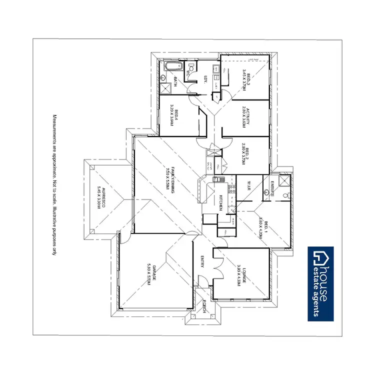 Floorplan of Homely house listing, 33 Calypso Crescent, Middle Ridge QLD 4350