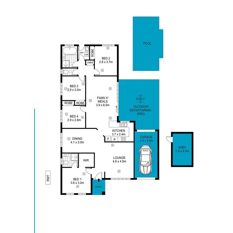 Floorplan of Homely house listing, 14 Minkie Avenue, Mitchell Park SA 5043
