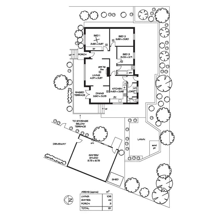 Floorplan of Homely house listing, 2b Highland Avenue, Torrens Park SA 5062