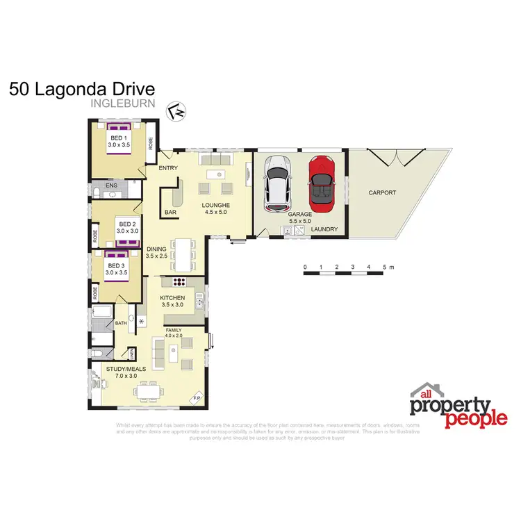 Floorplan of Homely house listing, 50 Lagonda Drive, Ingleburn NSW 2565