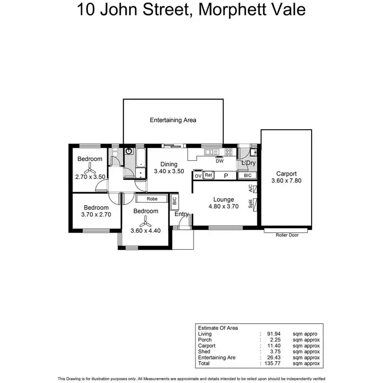 Floorplan of Homely house listing, 10 John Street, Morphett Vale SA 5162
