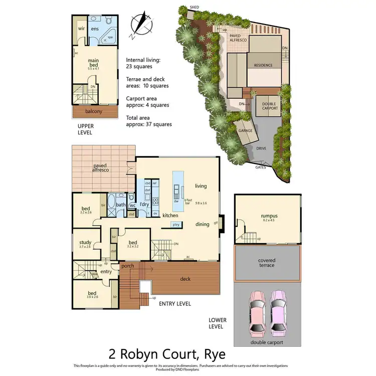 Floorplan of Homely house listing, 2 Robyn Court, Rye VIC 3941