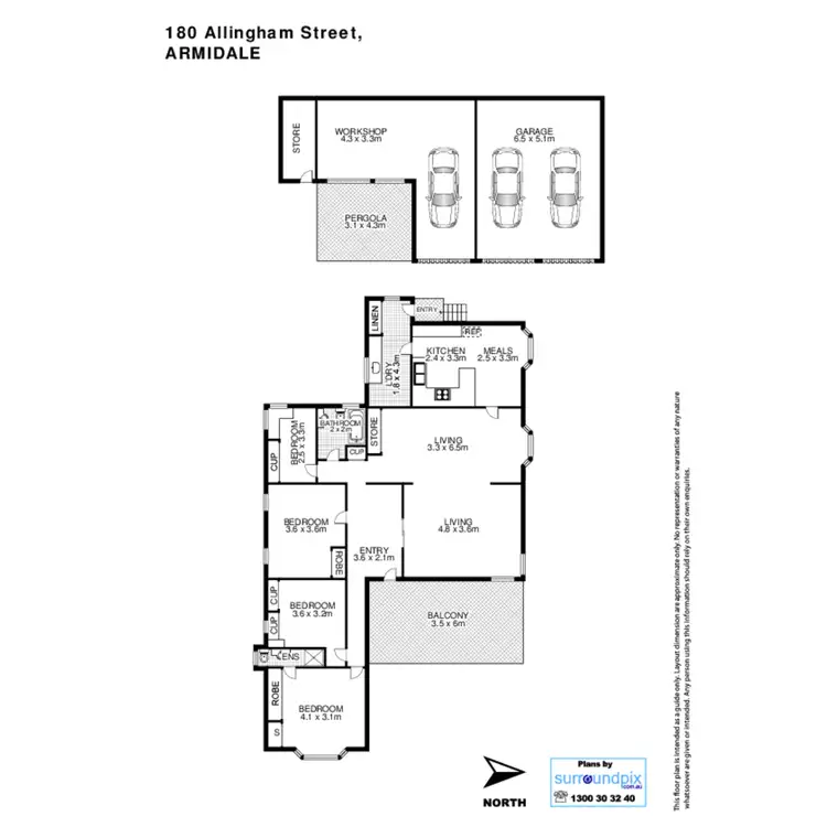 Floorplan of Homely house listing, 180 Allingham Street, Armidale NSW 2350