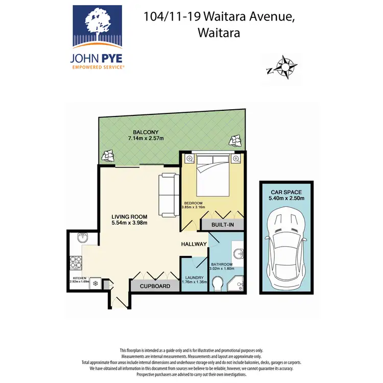 Floorplan of Homely apartment listing, 104/11-19 Waitara Avenue, Waitara NSW 2077