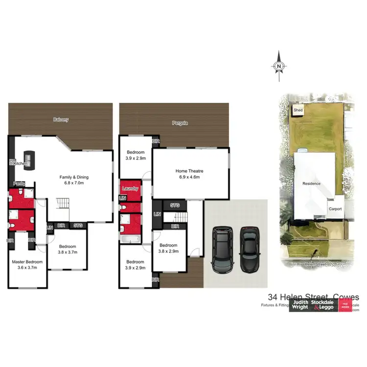 Floorplan of Homely house listing, 34 Helen Street, Cowes VIC 3922