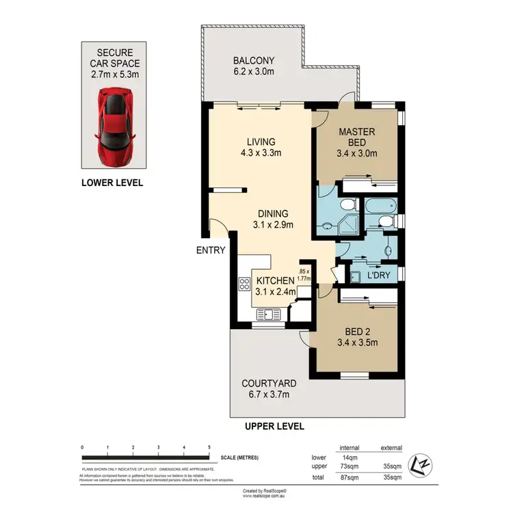Floorplan of Homely unit listing, 25/7 Landsborough Terrace, Toowong QLD 4066