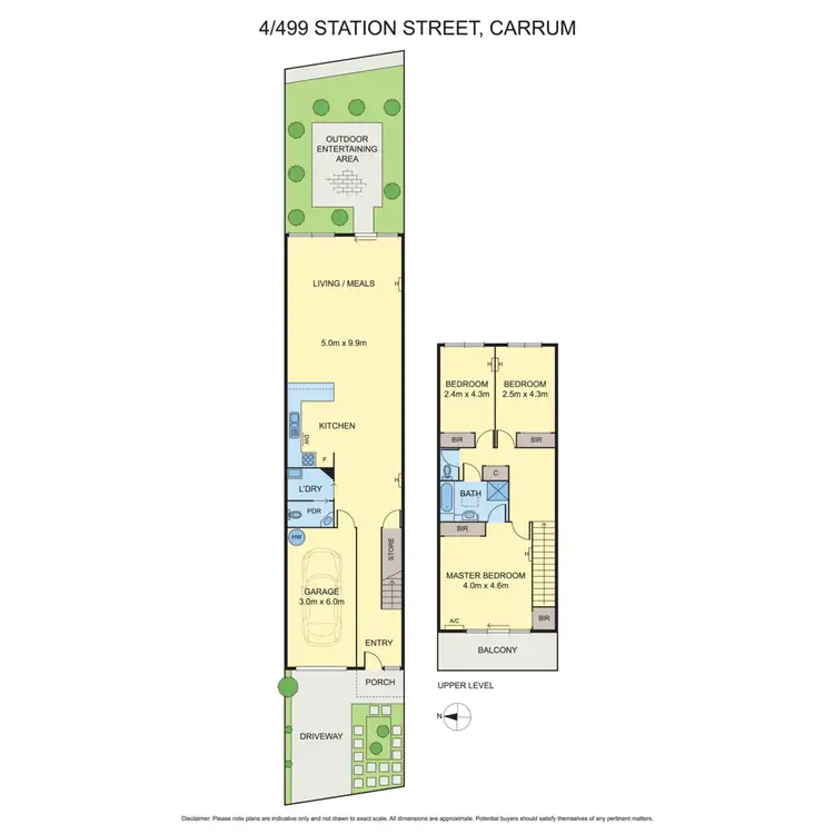 Floorplan of Homely townhouse listing, 4/499 Station Street, Carrum VIC 3197