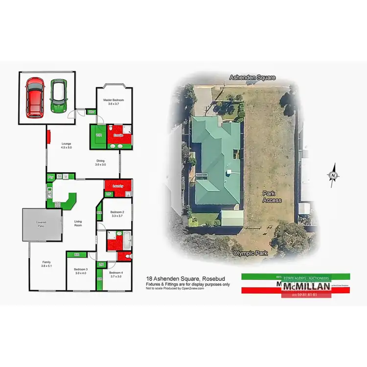 Floorplan of Homely house listing, 18 Ashenden Square, Rosebud VIC 3939