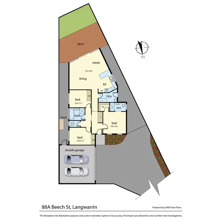 Floorplan of Homely house listing, 88A Beech Street, Langwarrin VIC 3910