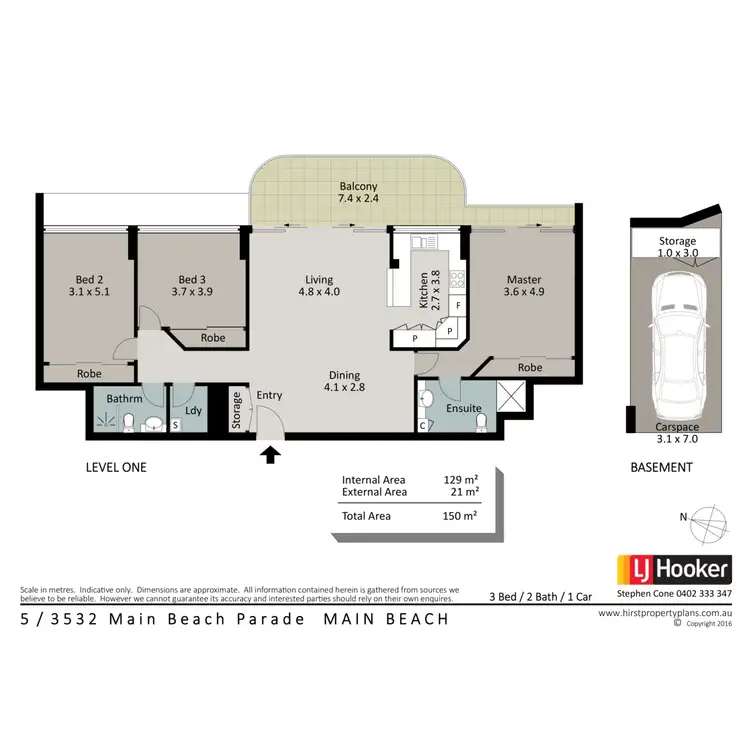 Floorplan of Homely unit listing, 5/3532 Main Beach Parade, Main Beach QLD 4217