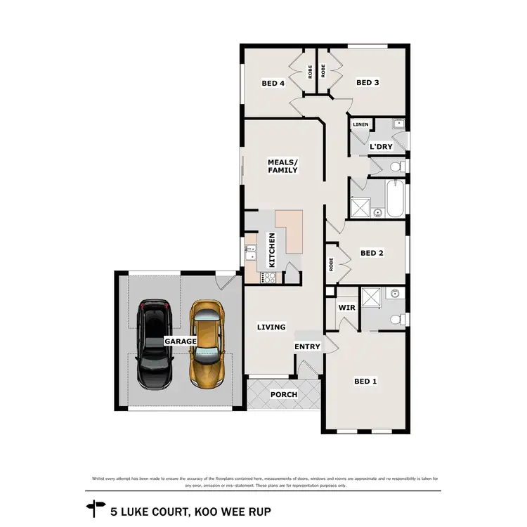 Floorplan of Homely house listing, 5 Luke Court, Koo Wee Rup VIC 3981