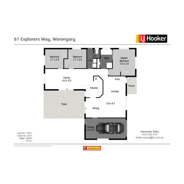 Floorplan of Homely house listing, 67 Explorers Way, Worongary QLD 4213