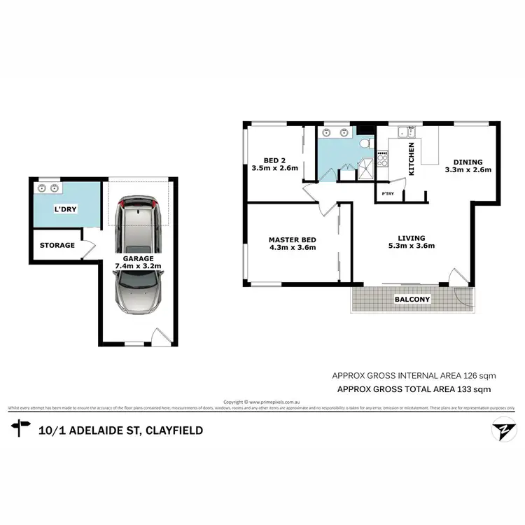 Floorplan of Homely unit listing, 10/1 Adelaide Street, Clayfield QLD 4011