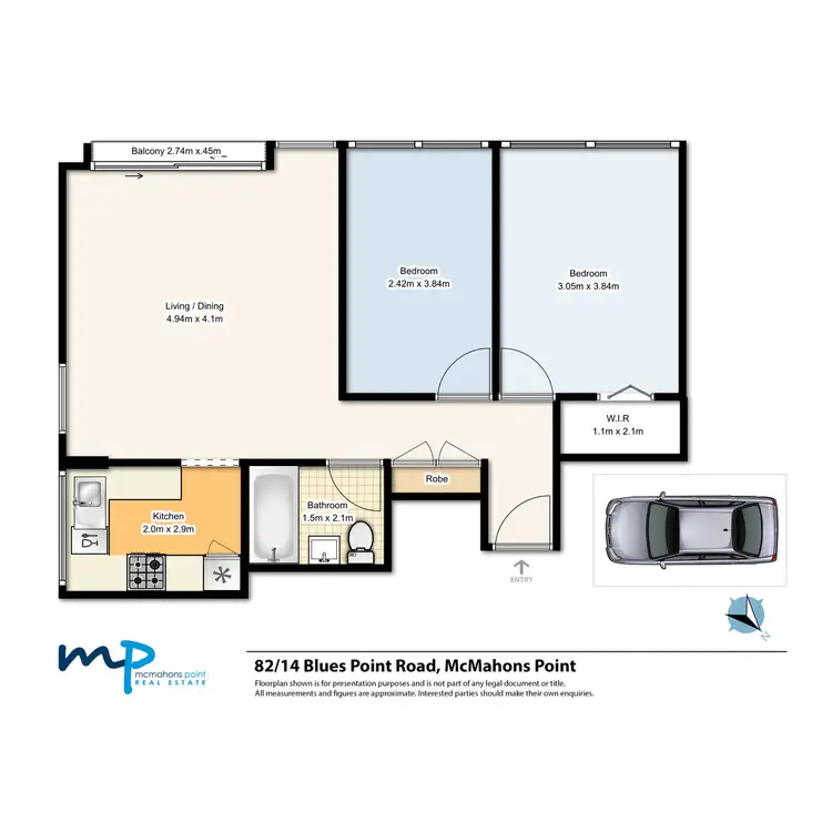 Floorplan of Homely apartment listing, 82/14-28 Blues Point Road, Mcmahons Point NSW 2060