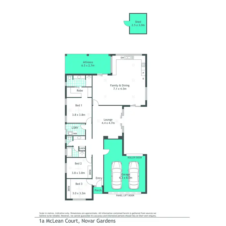 Floorplan of Homely house listing, 1A McLean Court, Novar Gardens SA 5040