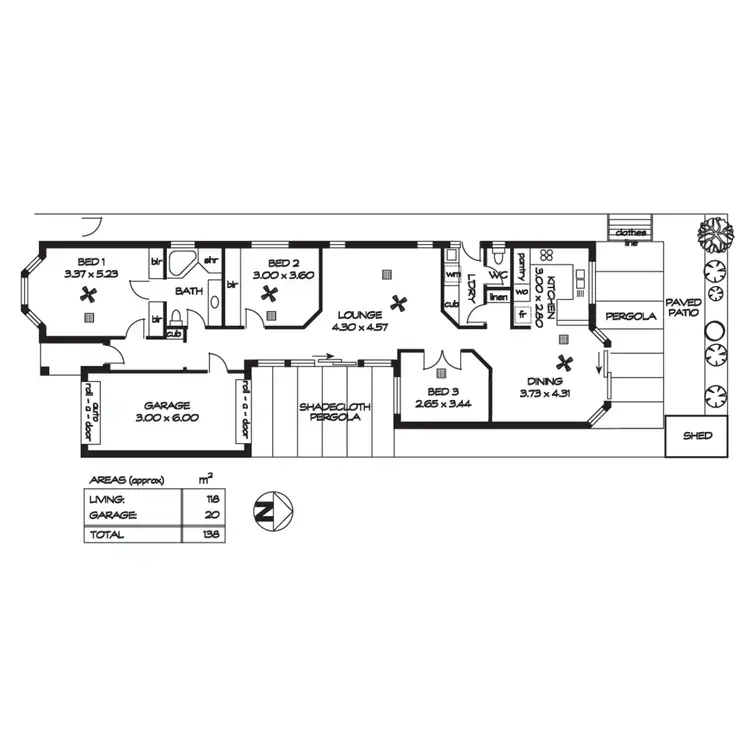 Floorplan of Homely unit listing, 2/9 Dunbar Terrace, Glenelg East SA 5045