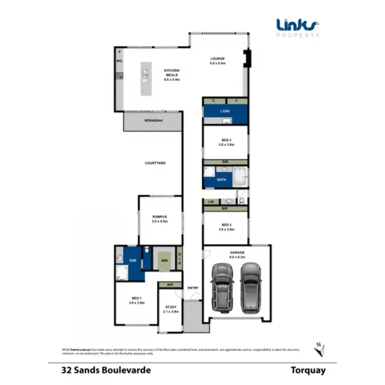 Floorplan of Homely house listing, 32 Sands Blvde, Torquay VIC 3228