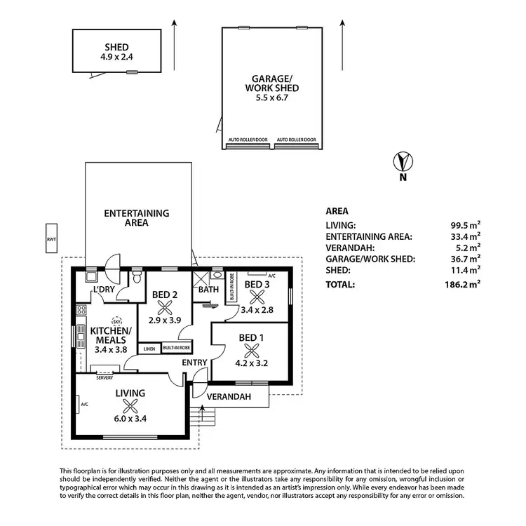 Floorplan of Homely house listing, 58 Gulfview Road, Christies Beach SA 5165