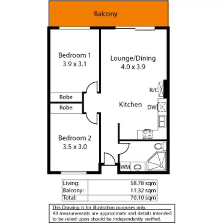 Floorplan of Homely apartment listing, 17/13 Hurtle Parade, Mawson Lakes SA 5095