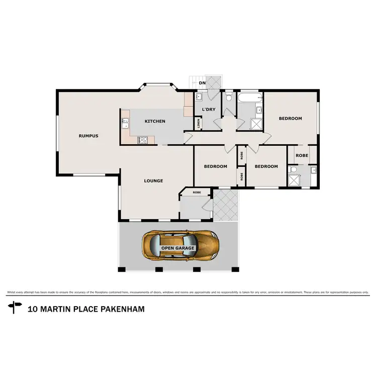Floorplan of Homely house listing, 10 Martin Place, Pakenham VIC 3810