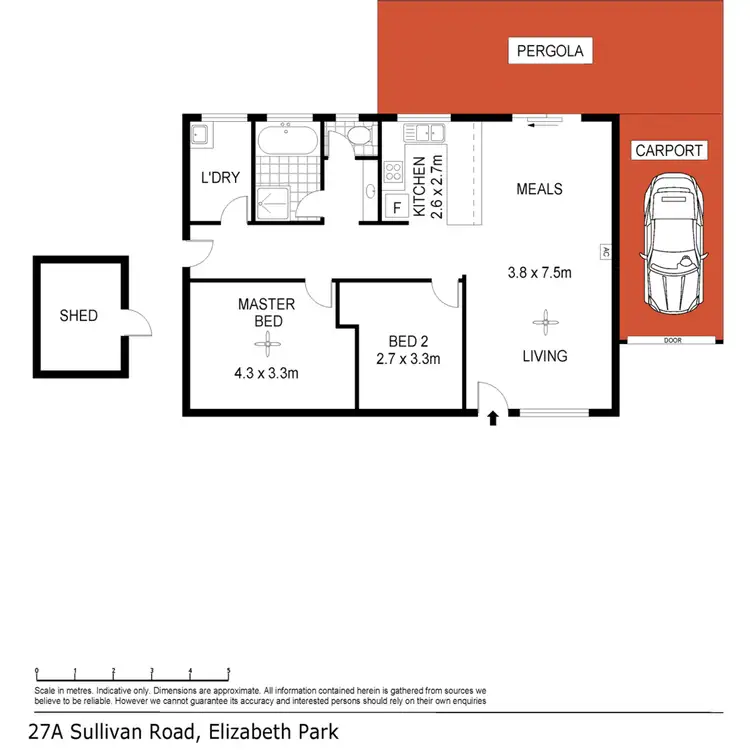 Floorplan of Homely house listing, 27A Sullivan Road, Elizabeth Park SA 5113