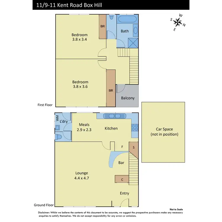 Floorplan of Homely flat listing, 11/9-11 Kent Road, Box Hill VIC 3128